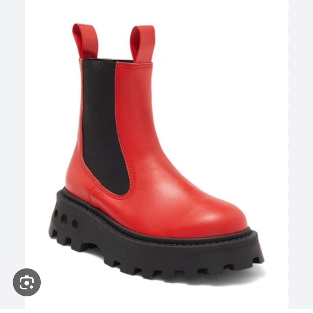 Simon Miller Red Leather Scrambler Boots size 38